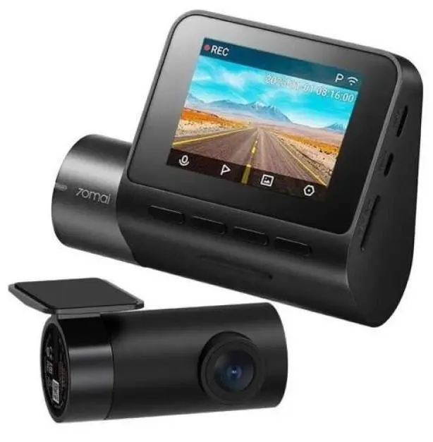 Înregistrator video 70Mai A200 Smart Dash Cam + Rear Camera RC11, negru