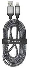 USB Кабель Helmet USB to Lightning Nylon 2m /, серый