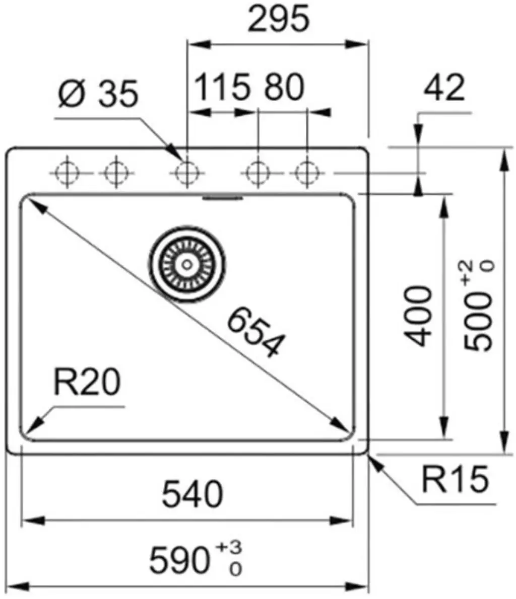 Кухонная мойка Franke MRG 610-54 (114.0660.140), белый