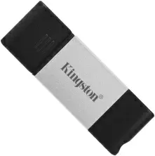 Flash USB Kingston DataTraveler 80 USB-C 256GB, negru/argintiu