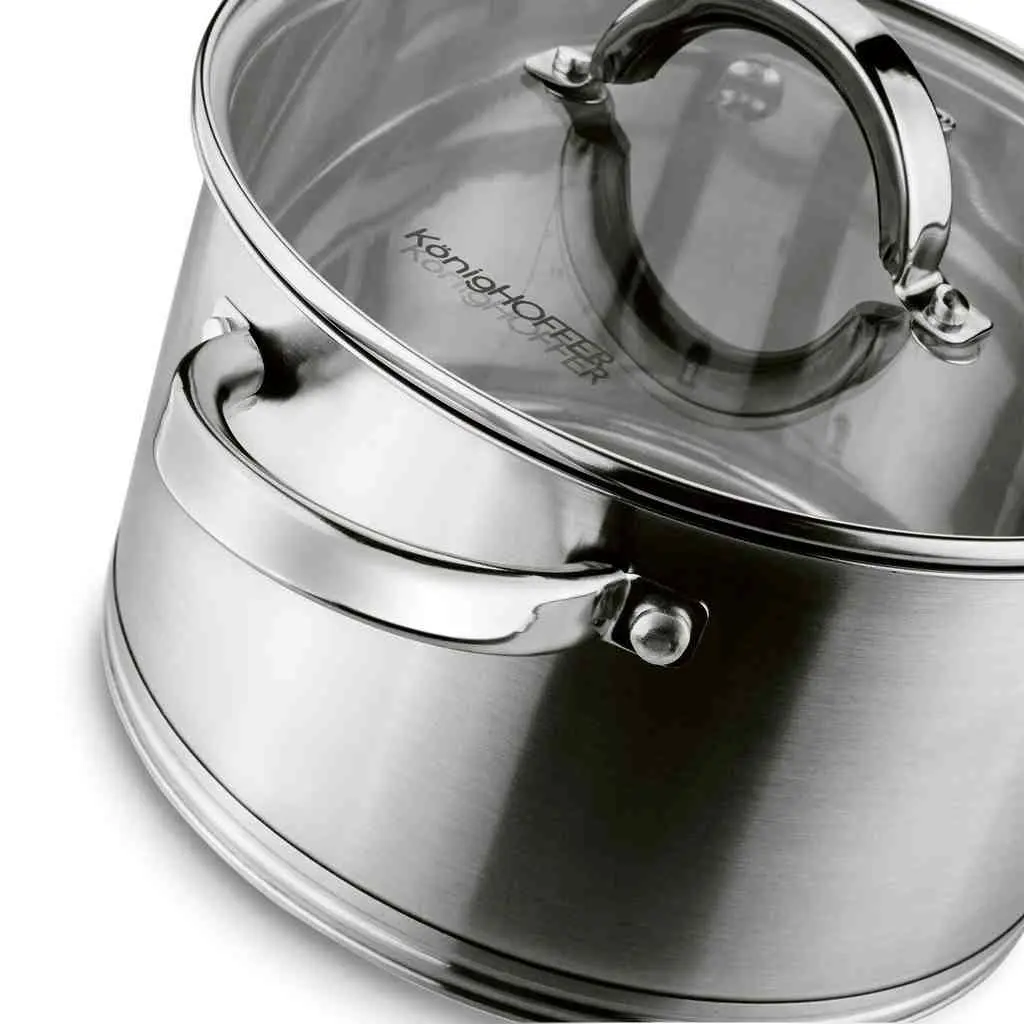 Кастрюля Konighoffer Petra 2.7L, нержавеющая сталь на tehnoparc.md Кастрюля Konighoffer Petra 2.7L, нержавеющая сталь