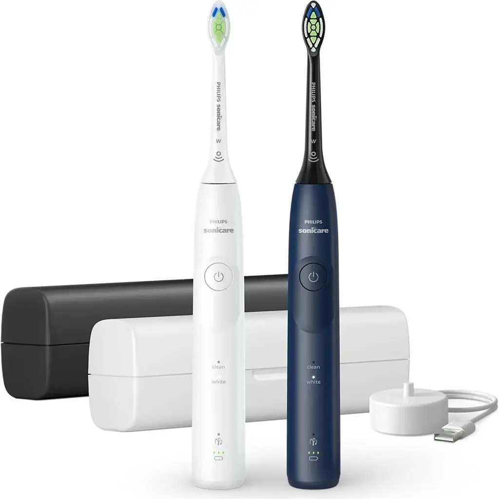 Электрическая зубная щетка Philips HX7119/01, белый, синий на tehnoparc.md Электрическая зубная щетка Philips HX7119/01, белый, синий