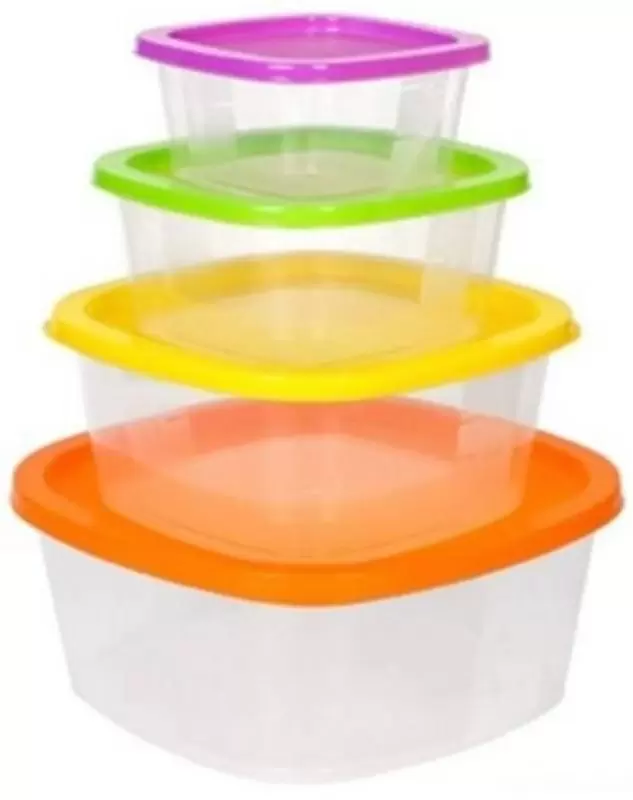 Set container pentru mâncare Good&Good Comp 4102, transparent/color