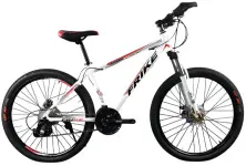 Велосипед Frike TY-MTB 26, белый/красный на tehnoparc.md Велосипед Frike TY-MTB 26, белый/красный