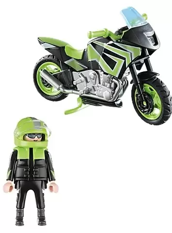 Set jucării Playmobil Motorcycle With Rider
