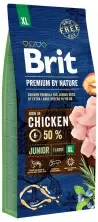 Hrană uscată pentru câini Brit Premium Junior XL Chicken 15kg