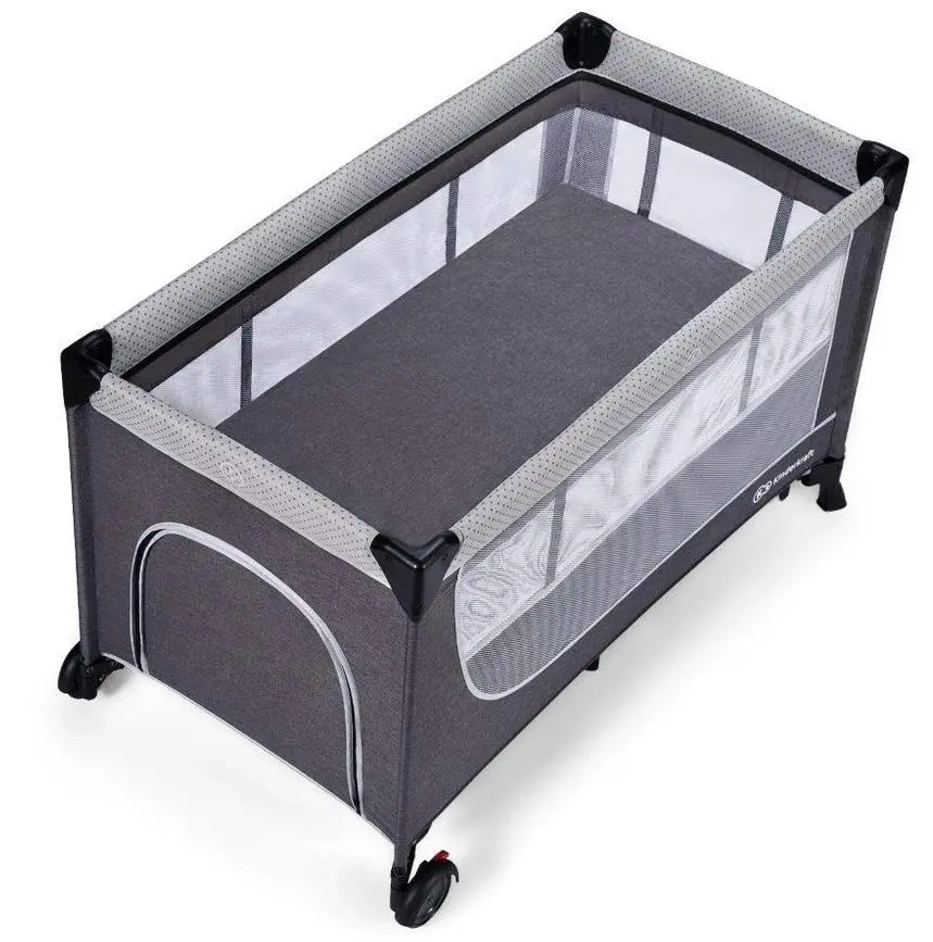 Манеж KinderKraft Leody, серый