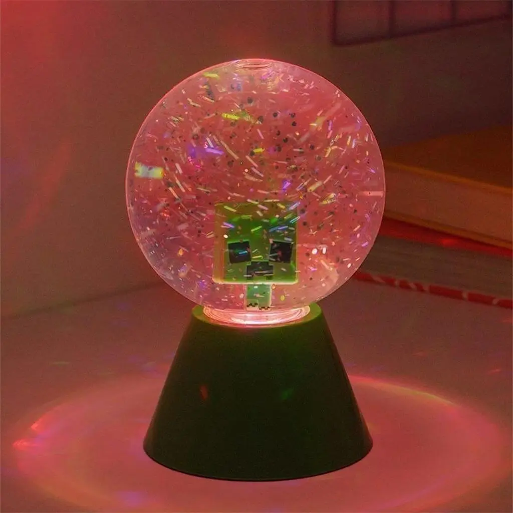 Ночной светильник Paladone Minecraft LED Glitter Ball PP14330MCF, зеленый
