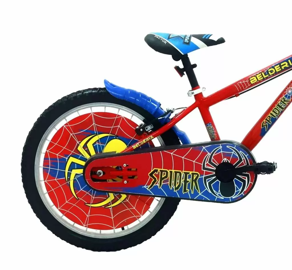 Bicicletă pentru copii Belderia Spider 20, negru/albastru