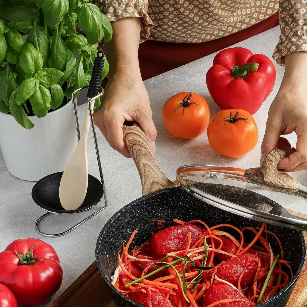 Кухонная ложка с подставкой Tadar Spoon, черный