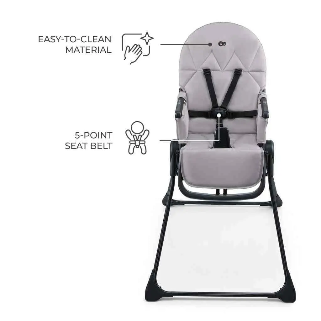 Стульчик для кормления KinderKraft Binci, серый