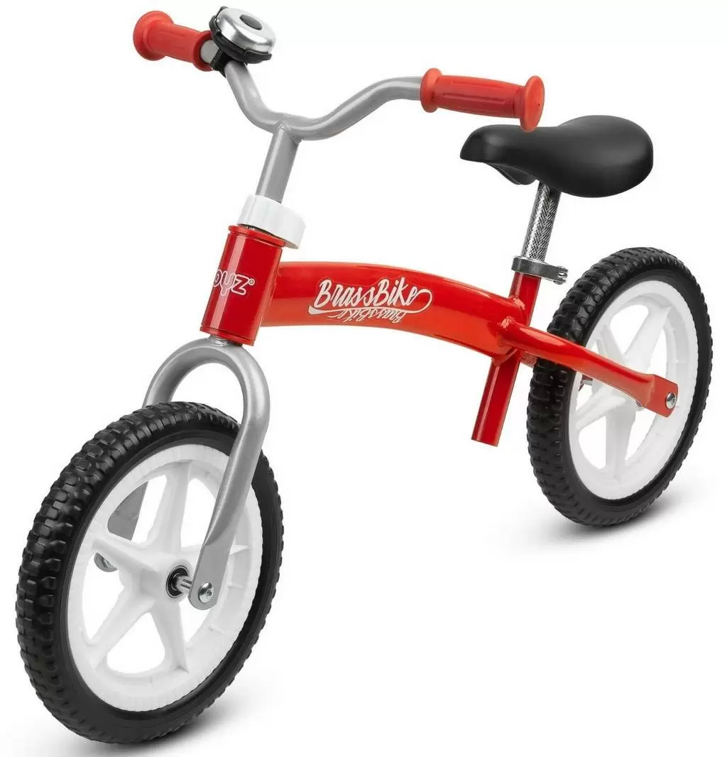 Bicicletă fără pedale Toyz Brass, roșu