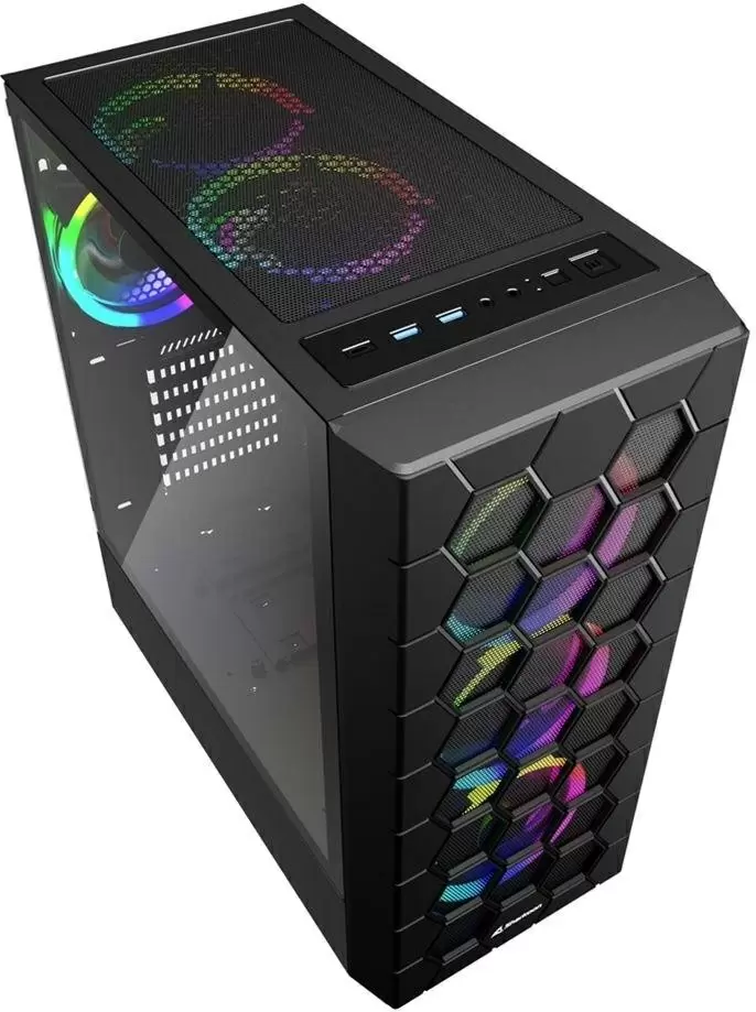 Корпус Sharkoon RGB Hex, черный