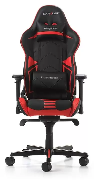 Scaun de birou DXRacer GC-R131-NR, negru/roșu