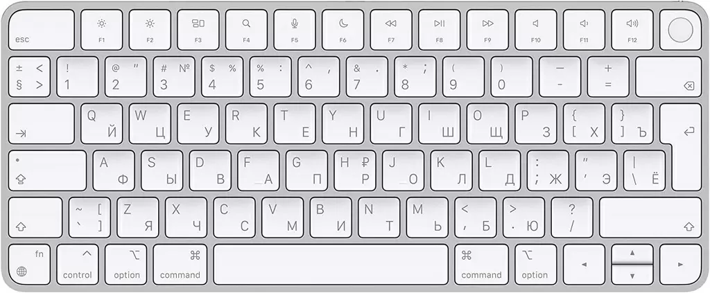 Клавиатура Apple Magic Keyboard with Touch ID (RU), серый