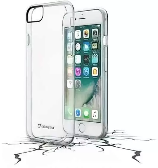 Чехол Cellularline Clear Duo iPhone 7/8/SE 2020, прозрачный