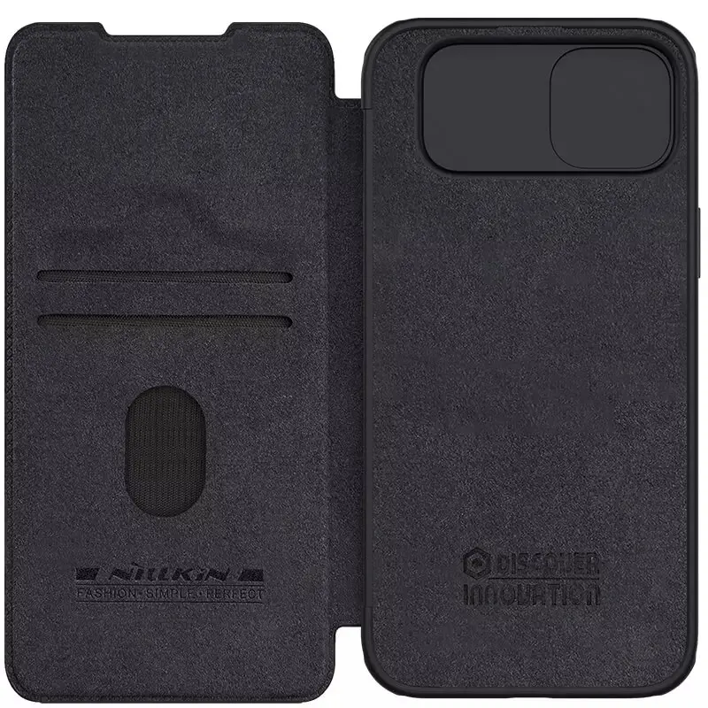 Husă de protecție Nillkin Apple iPhone 15 Pro Max Qin Pro, negru