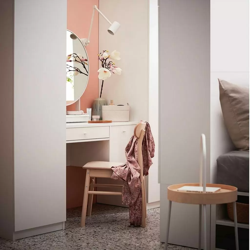 Masă de toaletă IKEA Syvde 100x48cm, alb