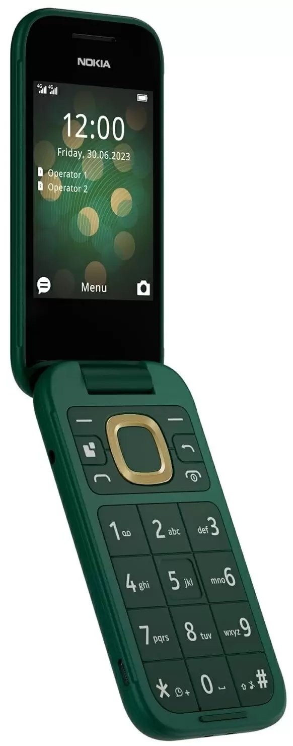 Telefon mobil Nokia 2660 Flip 4G, verde
