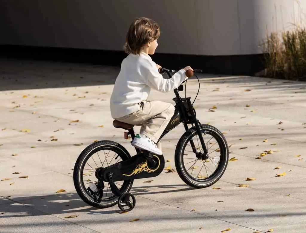Детский велосипед Qplay Motor 3in1 16, черный