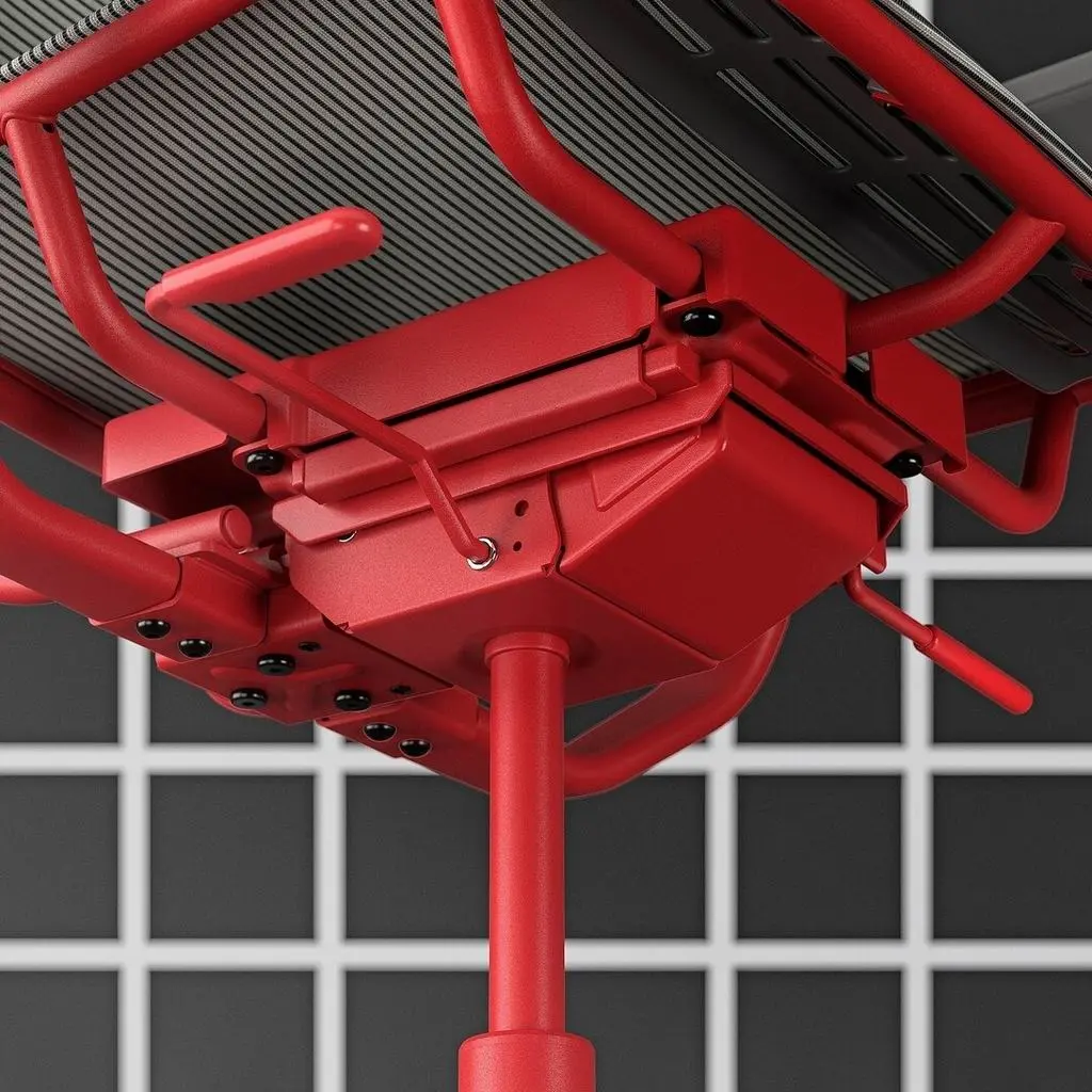 Геймерское кресло IKEA Styrspel, серый/красный