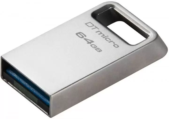 USB-флешка Kingston DataTraveler Micro G2 64ГБ, серебристый