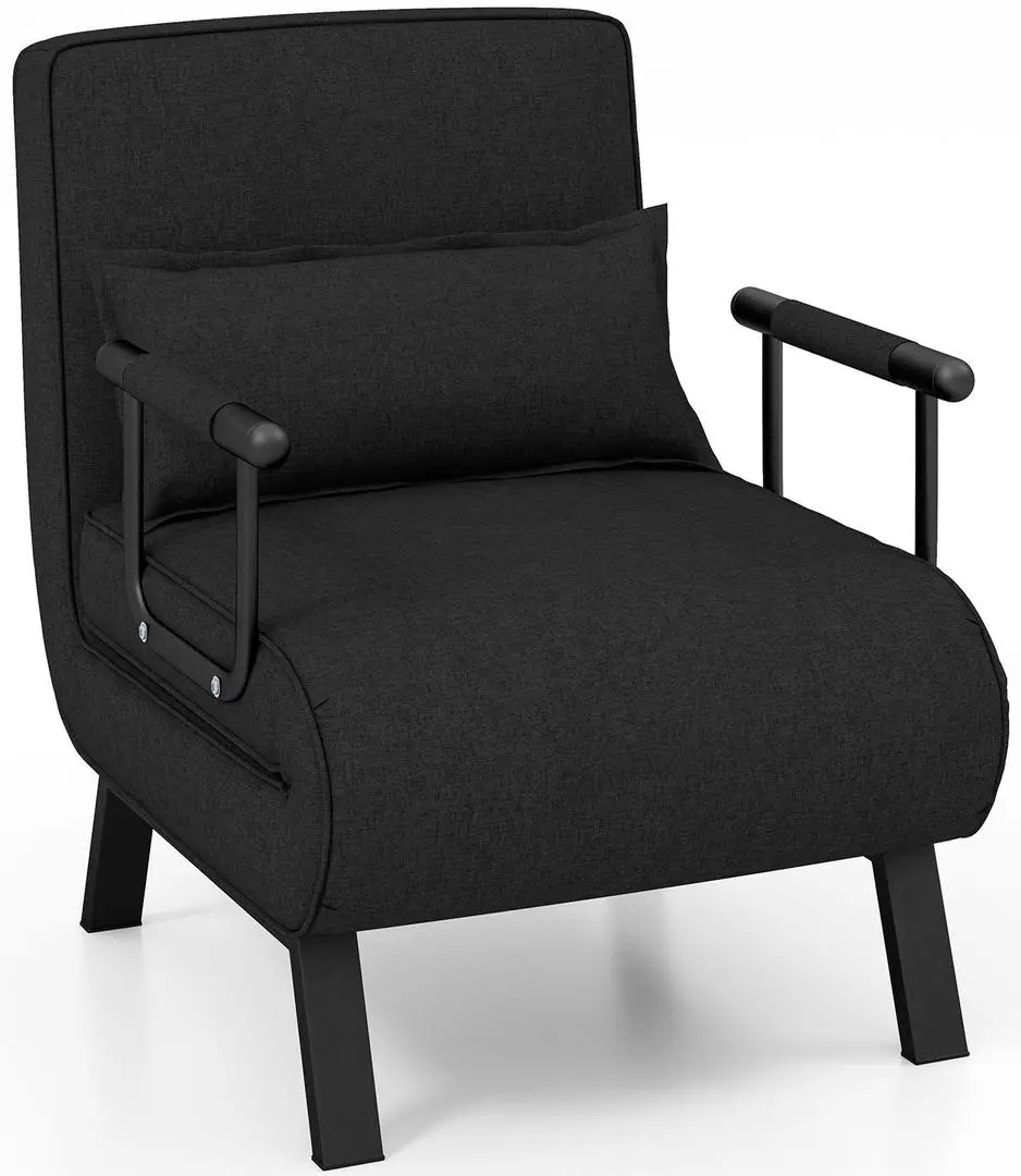 Fotoliu Costway HV10417HS, negru