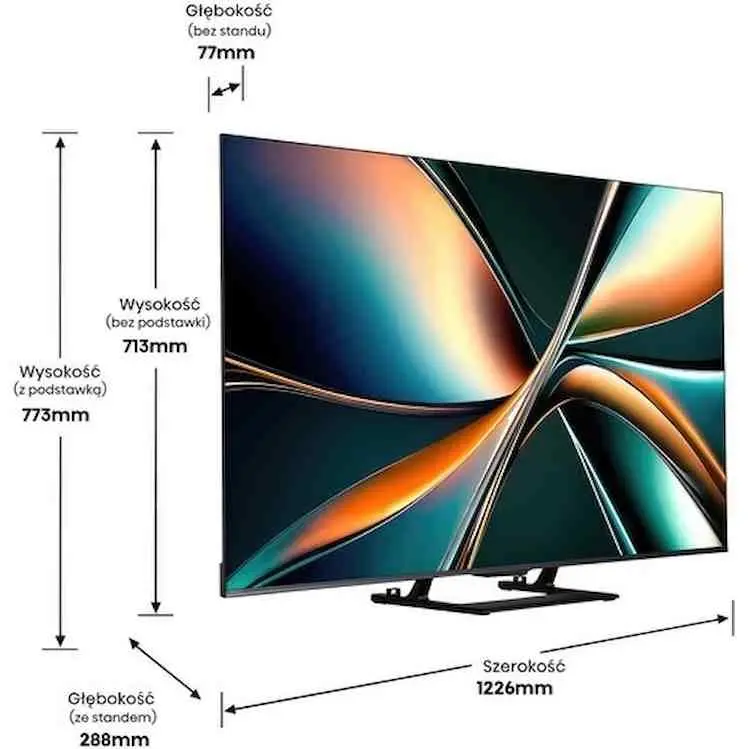 Televizor Hisense 55U78Q, negru