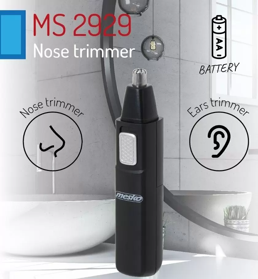 Триммер для ушей и носа Mesko MS-2929, черный