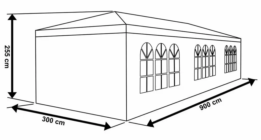 Шатёр Saska Garden Pavilion Tent 9x3м, синий