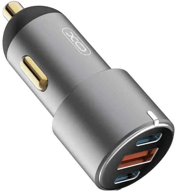 Автомобильная зарядка XO CC45, серый