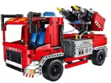 Set de construcție XTech Mini Fire Truck With Water Spraying 163 pcs