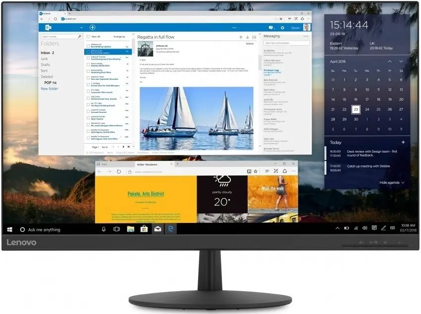 Монитор Lenovo L24q-30, черный
