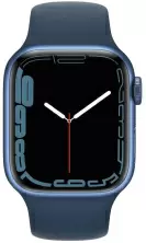 Smartwatch Apple Watch Series 7 45mm, carcasă din aluminiu, curea tip sport albastră