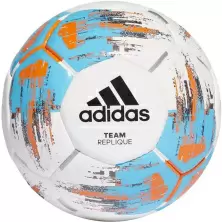 Мяч футбольный Adidas Team Replique CZ9569 R.5, белый/голубой