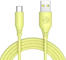 Cablu USB Tellur Silicone USB to Type-C, galben