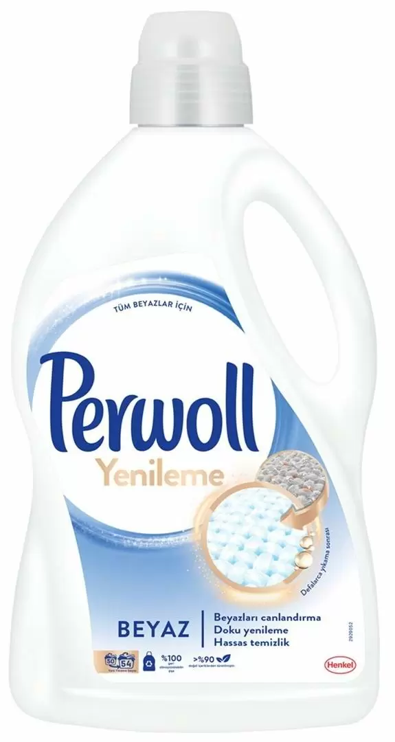 Гель для стирки Perwoll Yenileme White 3л