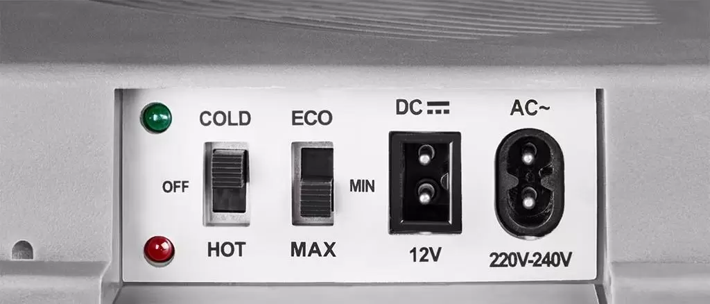 Frigider portabil ECG AC 3022 HC Dual, gri/verde