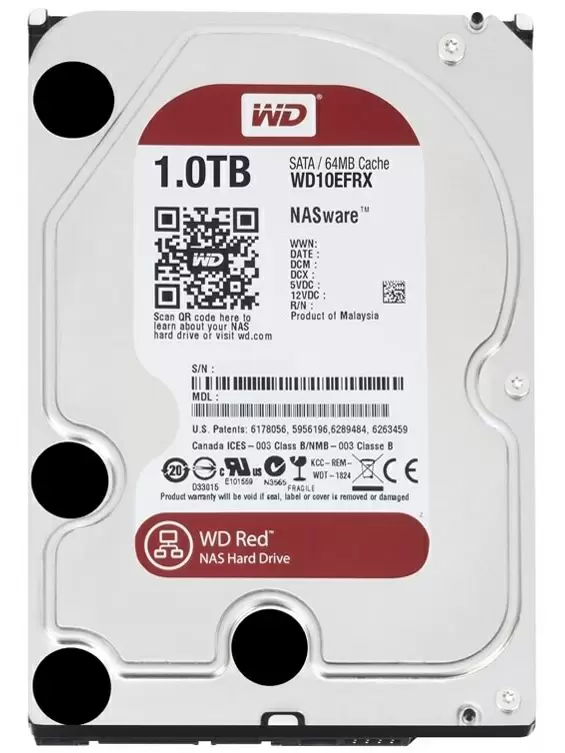 Disc rigid WD NasWare Red 3.5" WD10EFRX, 1TB