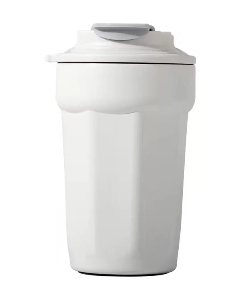 Cană termo Helmet SJ429-40WH, alb pe tehnoparc.md Cană termo Helmet SJ429-40WH, alb