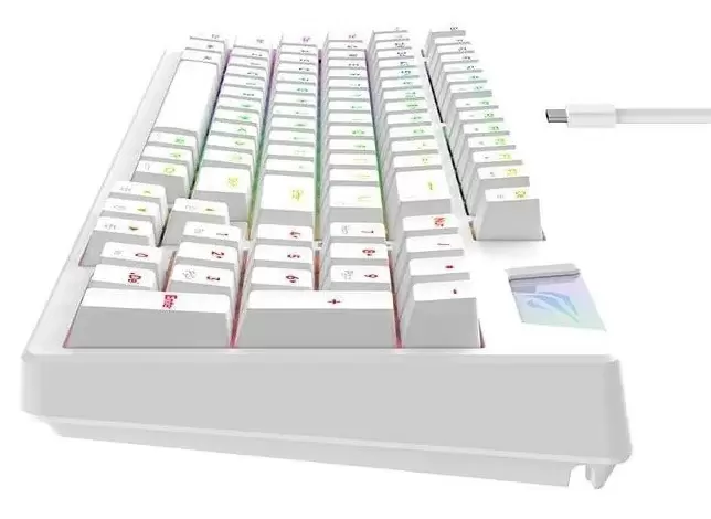 Tastatură Havit KB885L, alb
