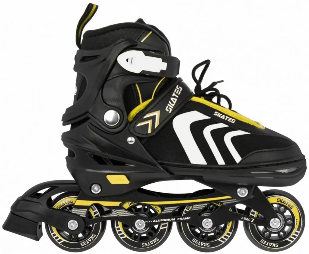 Роликовые коньки SporTrike Inline Skates 29-33, черный/желтый