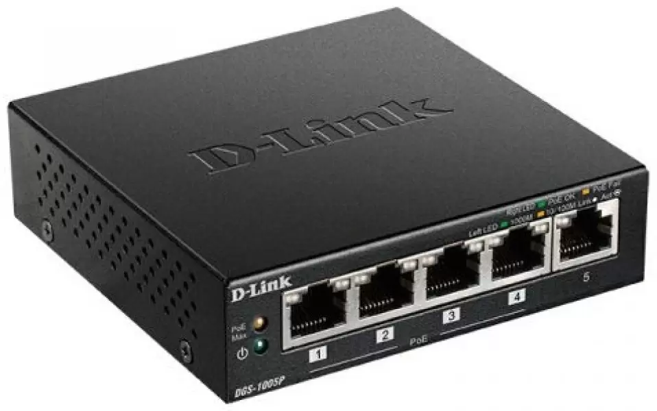 Коммутатор D-link DGS-1005P/A1A