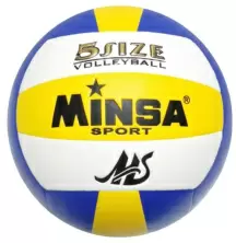 Minge de volei 4Play Minsa 0316-02, alb/galben/albastru