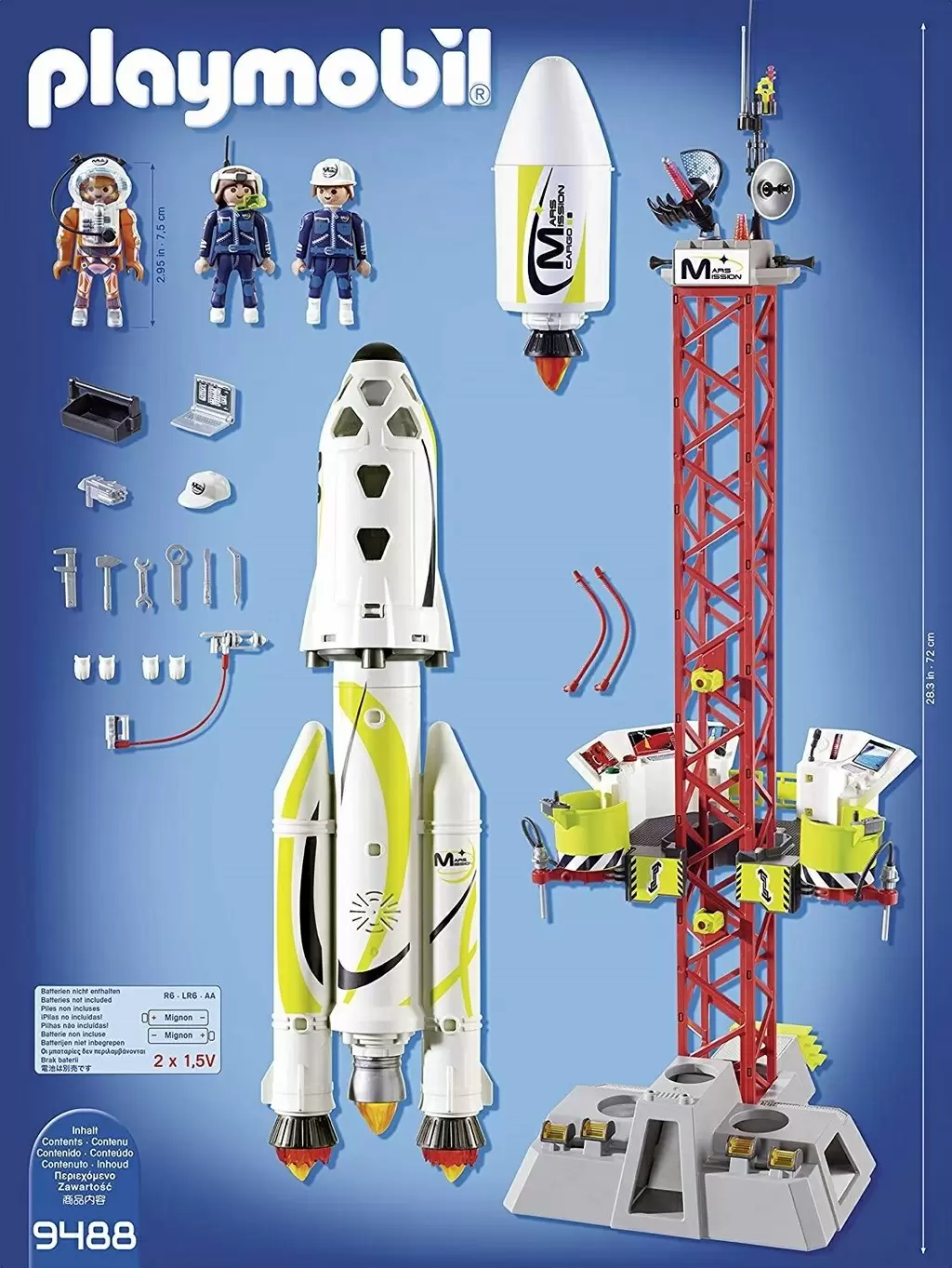 Set jucării Playmobil Mission Rocket with Launch Site