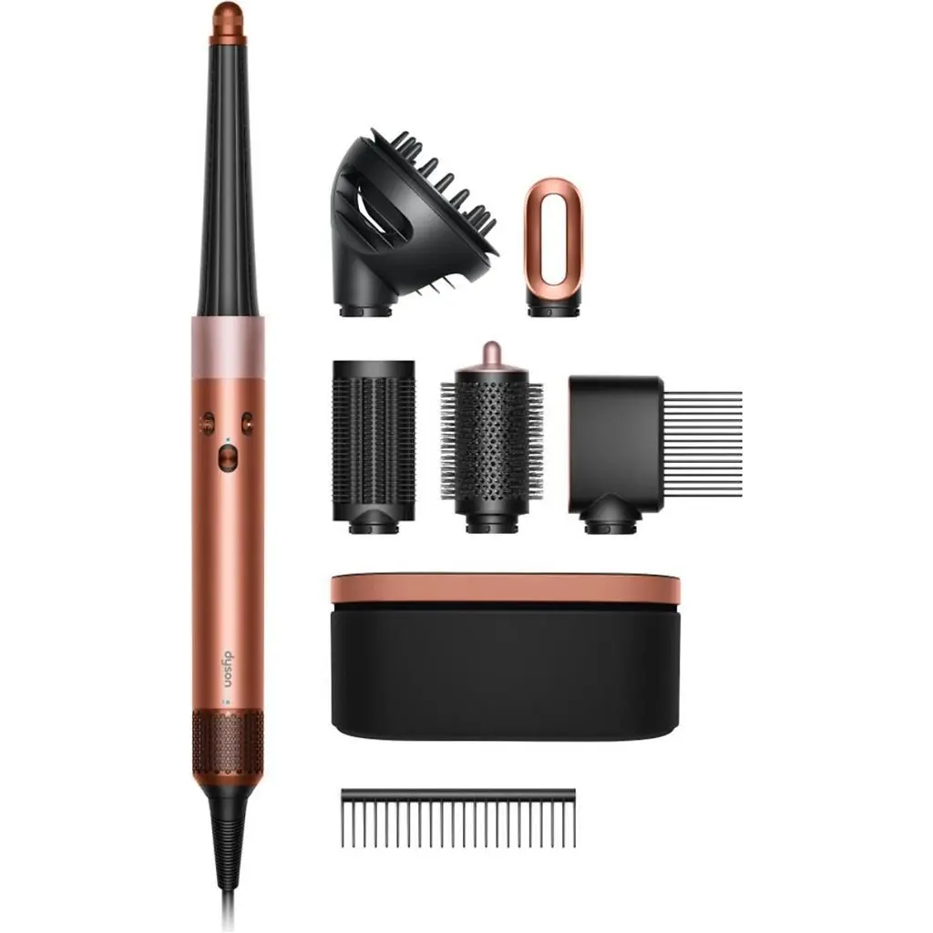 Мультистайлер Dyson HS08 Airwrap i.d Curly+Wavy Amber, золотой на tehnoparc.md Мультистайлер Dyson HS08 Airwrap i.d Curly+Wavy Amber, золотой