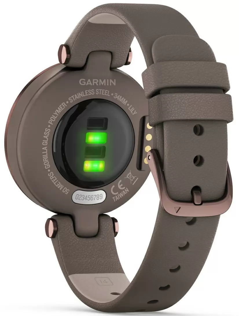 Smartwatch Garmin Lily Dark Bronze Bezel with Paloma Case and Italian Leather Band