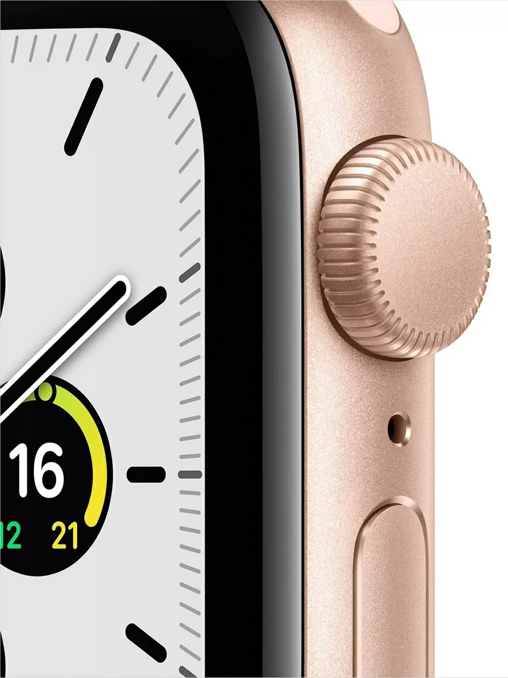 Умные часы Apple Watch SE 44mm, корпус из алюминия золотого цвета, спортивный ремешок