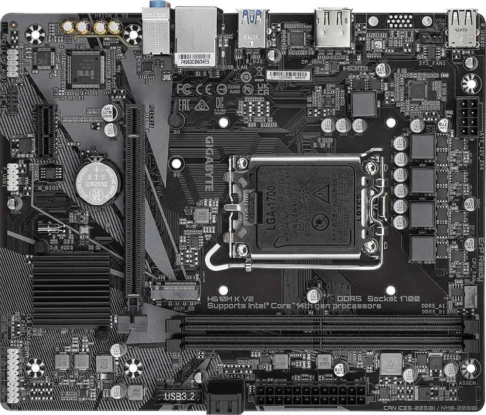 Placă de bază Gigabyte H610M K V2
