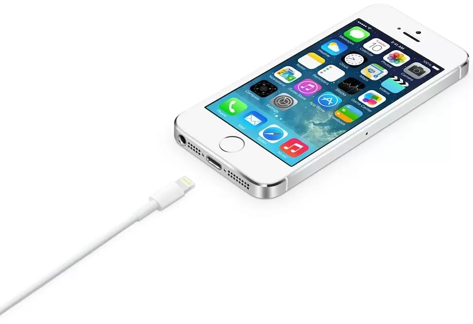 Cablu USB Apple Lightning to USB Cable 2m, alb